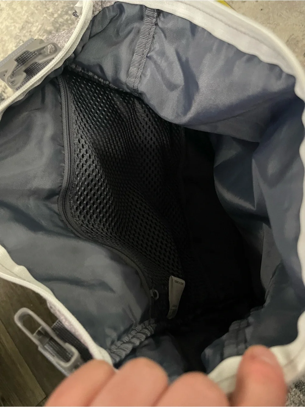 adidas Heather Gray Roll-Top Backpack with Rose Gold Accent never used - Picture 6 of 6